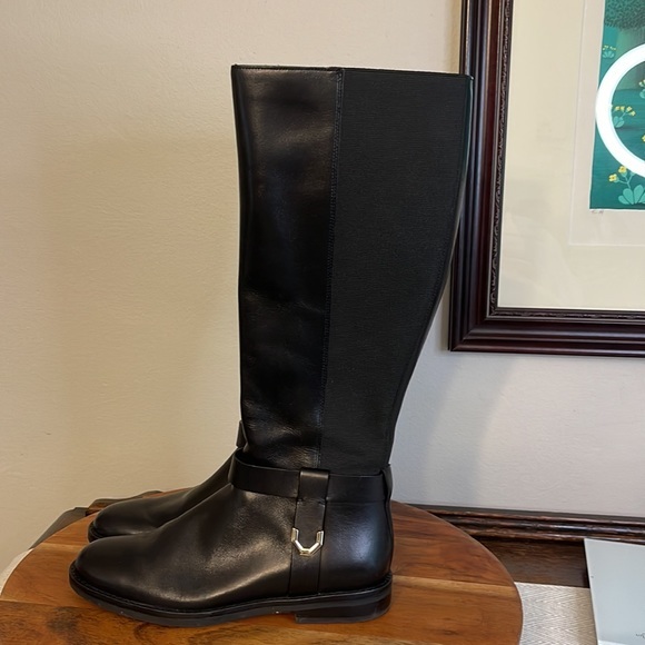 Cole Haan Women's W18869 Camry Riding Boot Black Leather size 5 - Picture 3 of 13